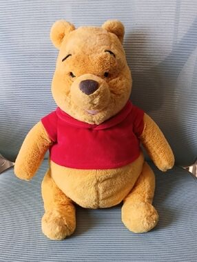Classic Winnie the Pooh Plush Toy - Yellow with Red Shirt